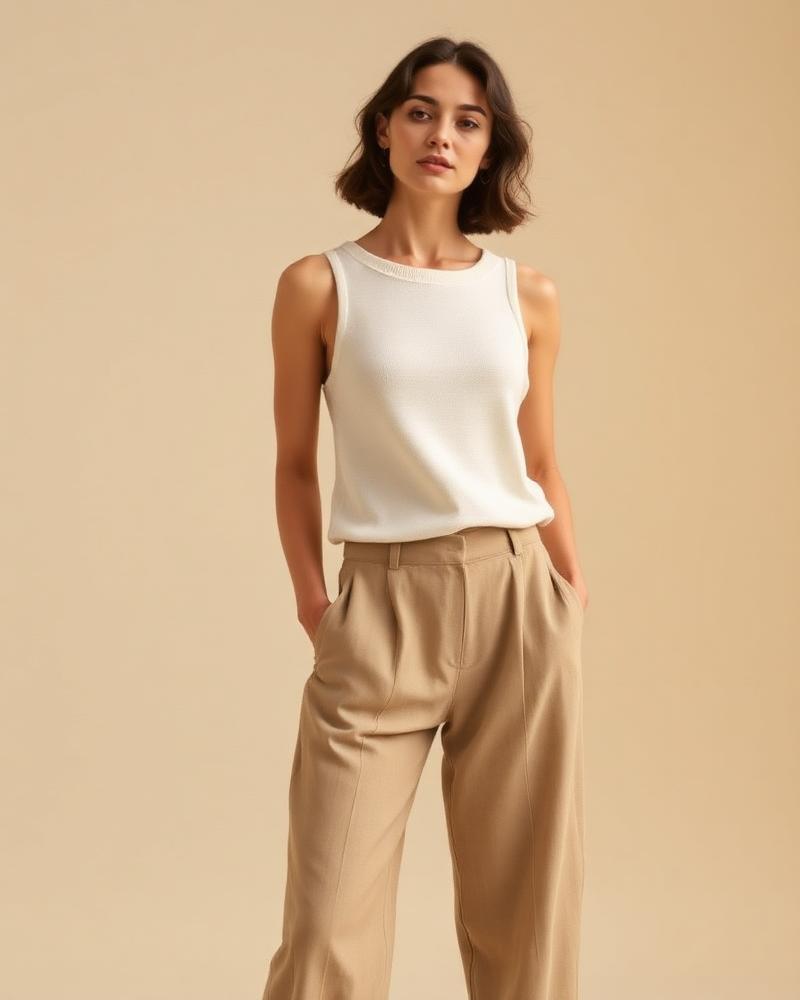 Pointelle Knit Tank