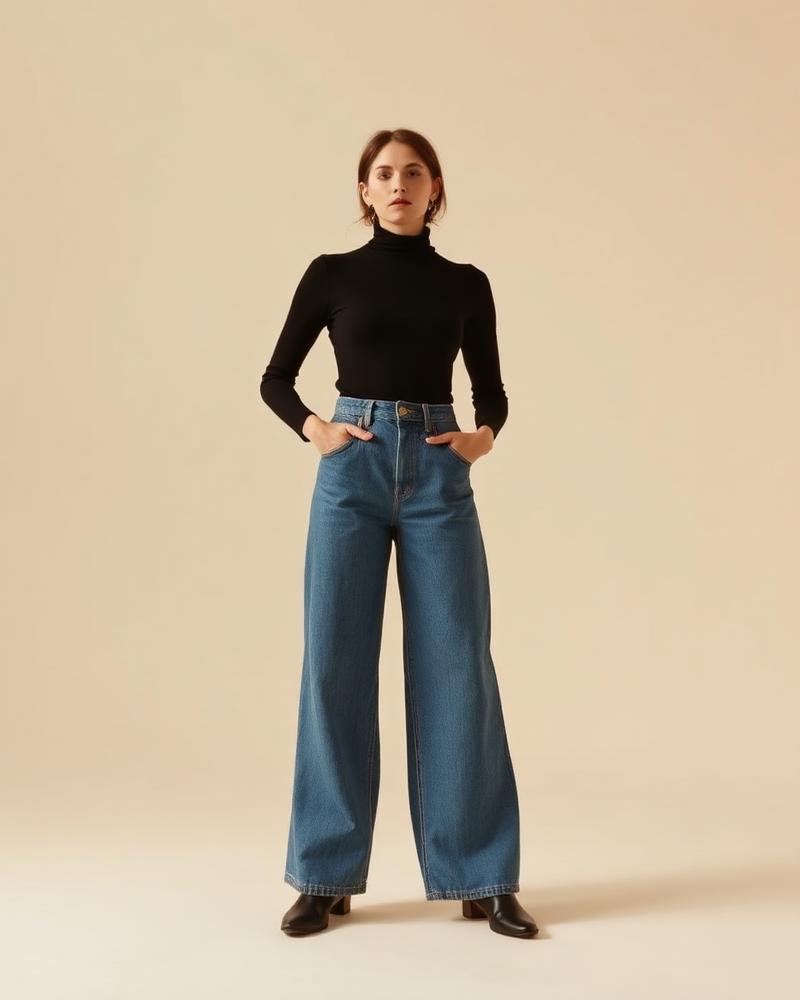 Wide-Leg Denim